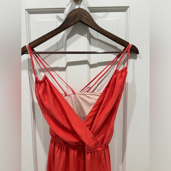 Barney’s New York Fuchsia Strappy Silk Cocktail Dress Women’s Size 6 - Picture 2 of 4